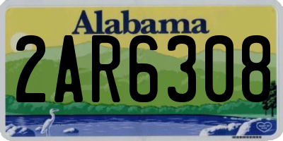 AL license plate 2AR6308