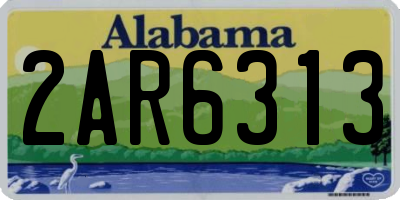 AL license plate 2AR6313