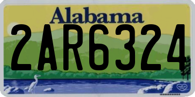 AL license plate 2AR6324