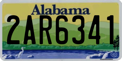 AL license plate 2AR6341