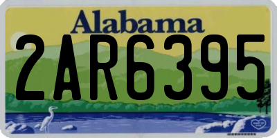 AL license plate 2AR6395