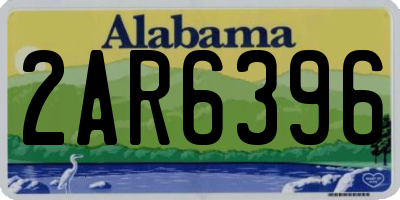 AL license plate 2AR6396