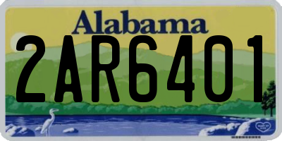 AL license plate 2AR6401