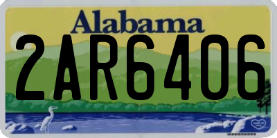 AL license plate 2AR6406