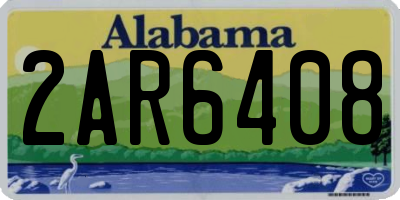 AL license plate 2AR6408