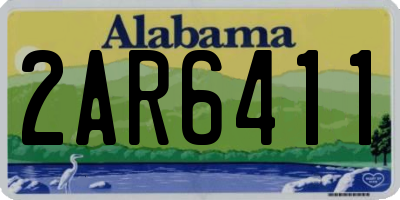 AL license plate 2AR6411