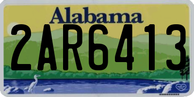 AL license plate 2AR6413