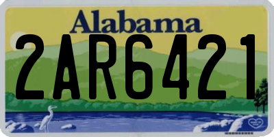 AL license plate 2AR6421