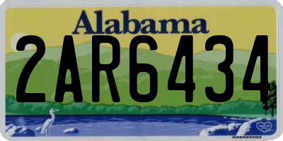 AL license plate 2AR6434