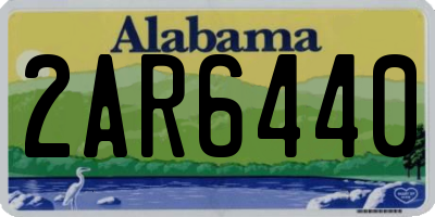 AL license plate 2AR6440