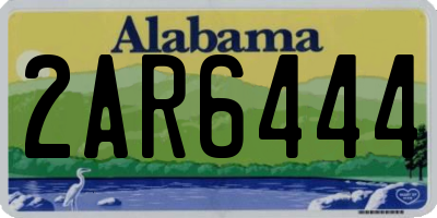 AL license plate 2AR6444