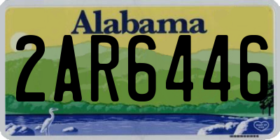 AL license plate 2AR6446