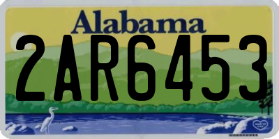 AL license plate 2AR6453