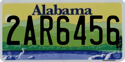 AL license plate 2AR6456