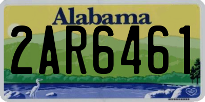 AL license plate 2AR6461