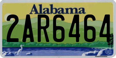 AL license plate 2AR6464