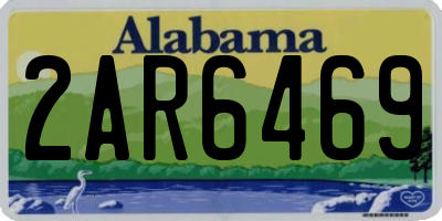 AL license plate 2AR6469