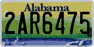 AL license plate 2AR6475