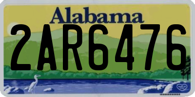 AL license plate 2AR6476