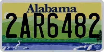 AL license plate 2AR6482