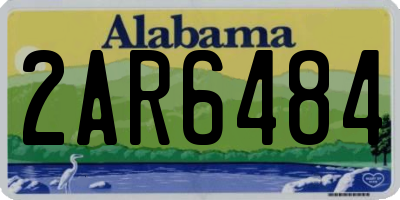 AL license plate 2AR6484