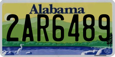 AL license plate 2AR6489