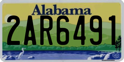 AL license plate 2AR6491
