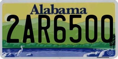 AL license plate 2AR6500