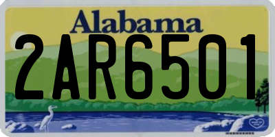 AL license plate 2AR6501