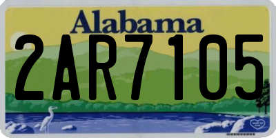 AL license plate 2AR7105