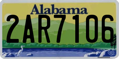 AL license plate 2AR7106