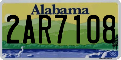AL license plate 2AR7108