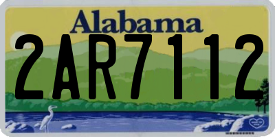 AL license plate 2AR7112