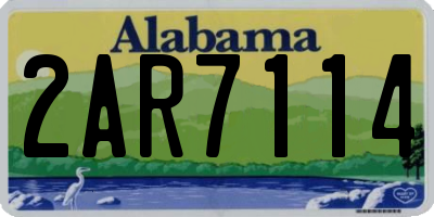 AL license plate 2AR7114
