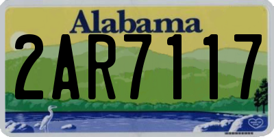 AL license plate 2AR7117