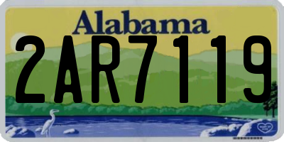 AL license plate 2AR7119