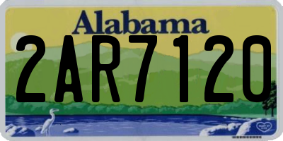 AL license plate 2AR7120