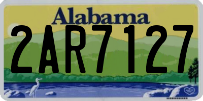 AL license plate 2AR7127