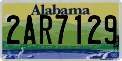 AL license plate 2AR7129