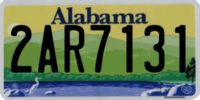 AL license plate 2AR7131