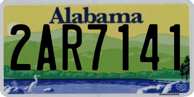 AL license plate 2AR7141