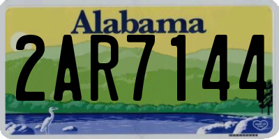 AL license plate 2AR7144