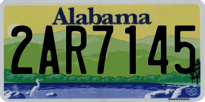 AL license plate 2AR7145