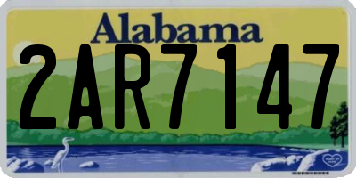 AL license plate 2AR7147