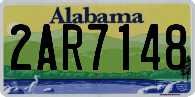 AL license plate 2AR7148