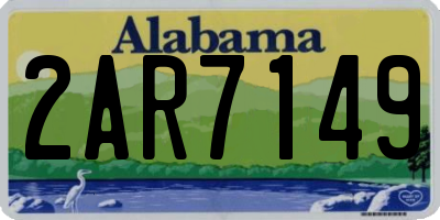 AL license plate 2AR7149