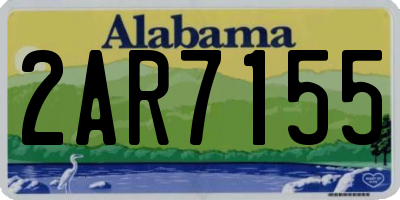 AL license plate 2AR7155