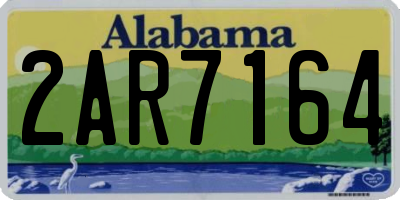 AL license plate 2AR7164