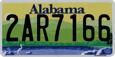 AL license plate 2AR7166
