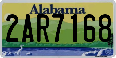 AL license plate 2AR7168